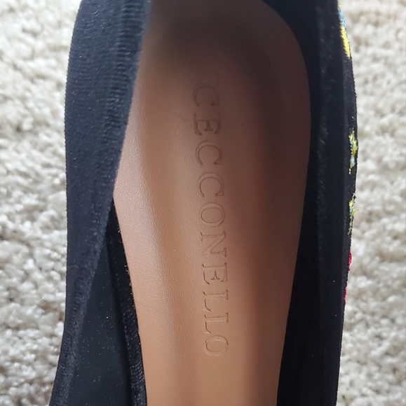 Cecconello Velvel Black Heels Size 10 US 41 EU New in a box - Picture 8 of 9